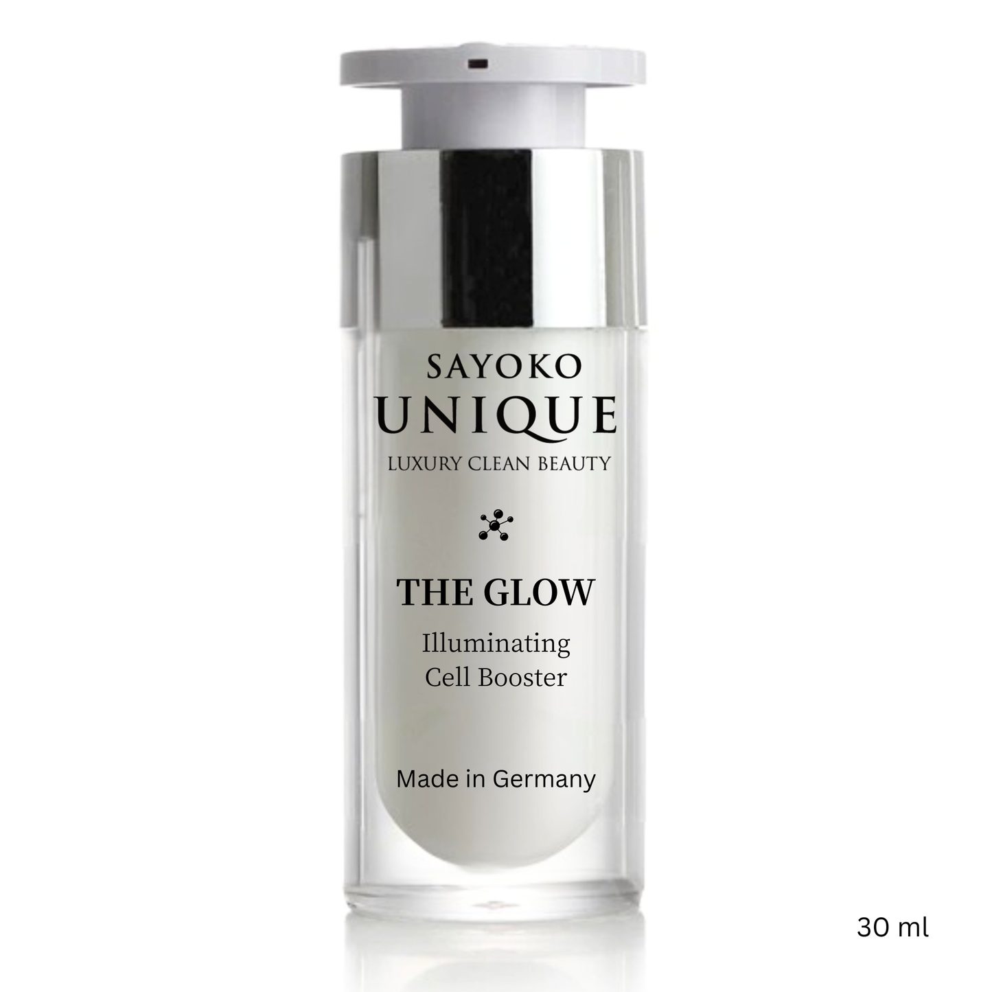 Glow Serum für müde und fahle Haut - Illuminating Cell Booster in eleganter Flasche 30 ml, made in Germany.